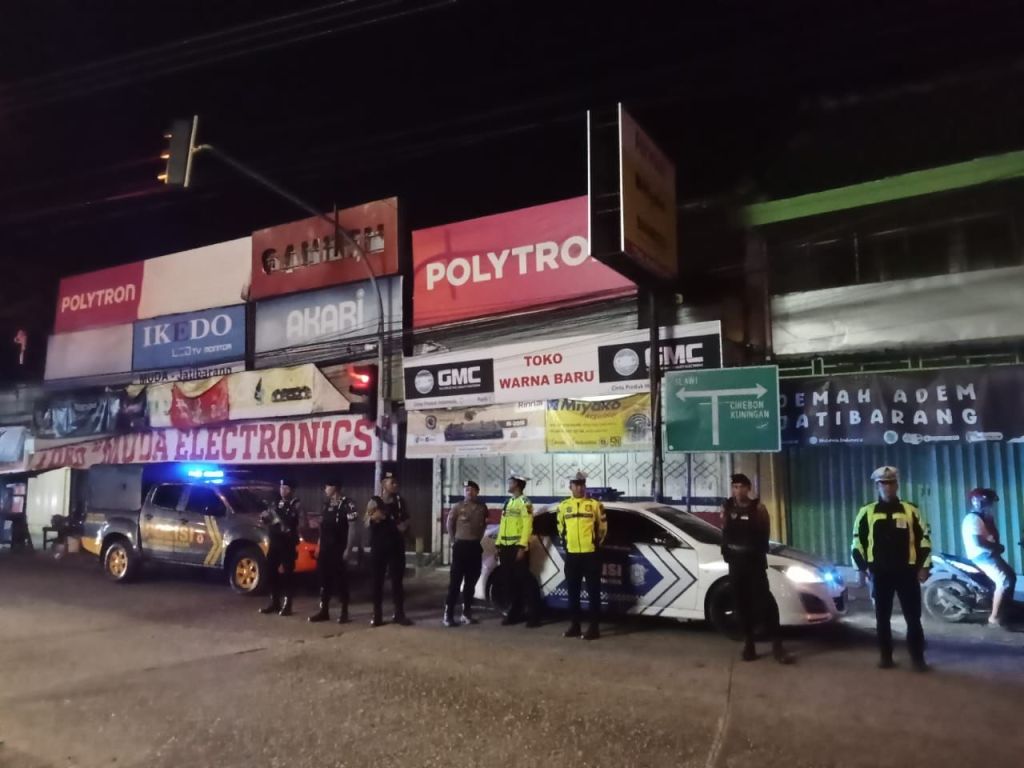 Antisipasi Gangguan Kamtibmas Akhir Pekan Ramadhan, Polres Brebes Gelar Patroli Skala Besar